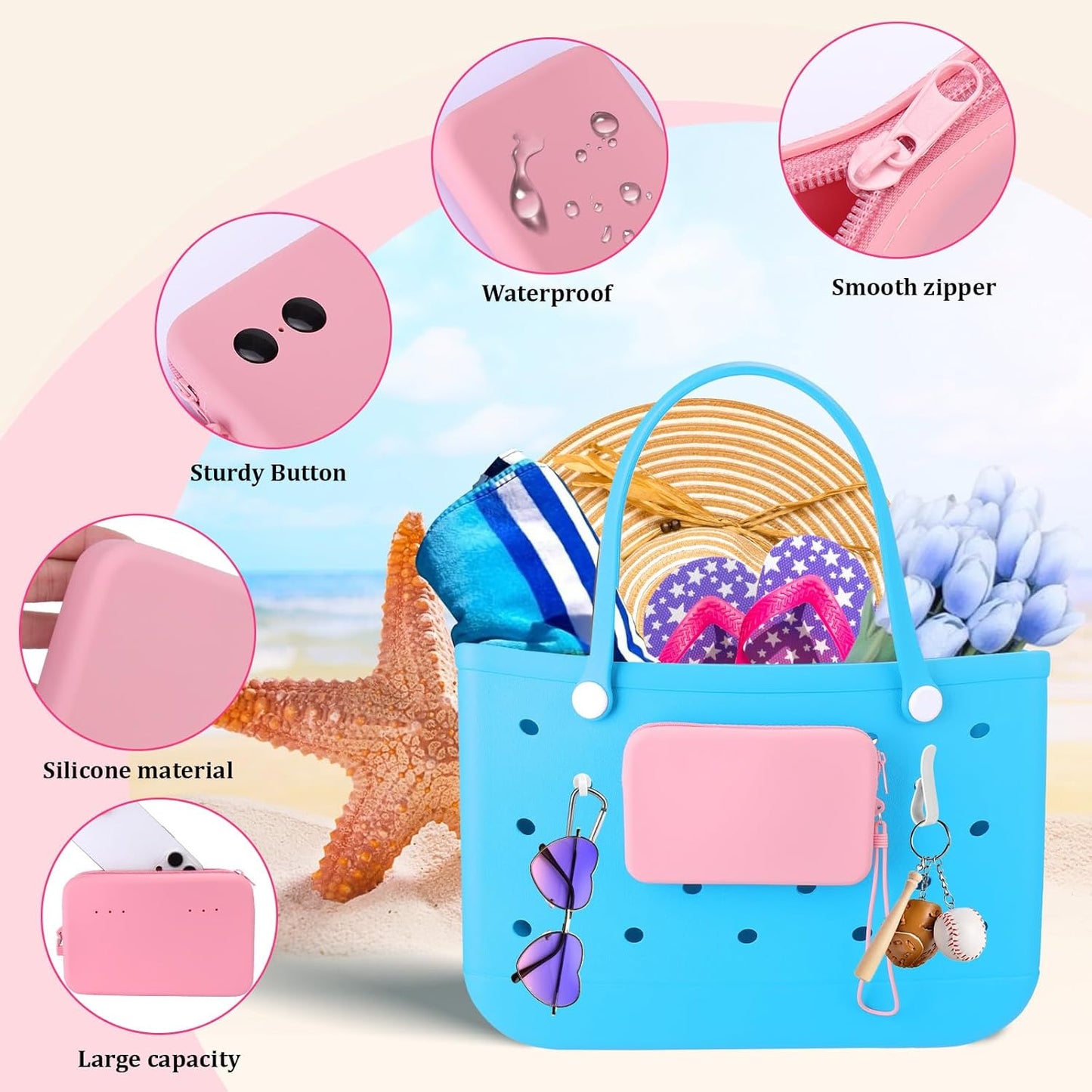 Pink pouch set
