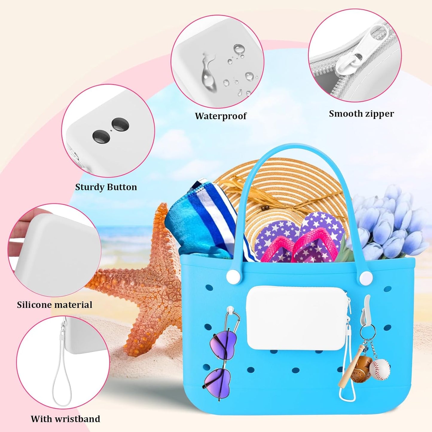 White pouch set