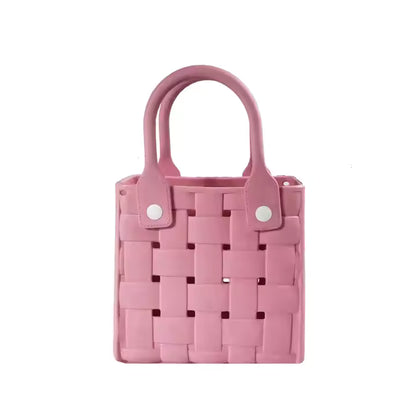 Pink tote bag