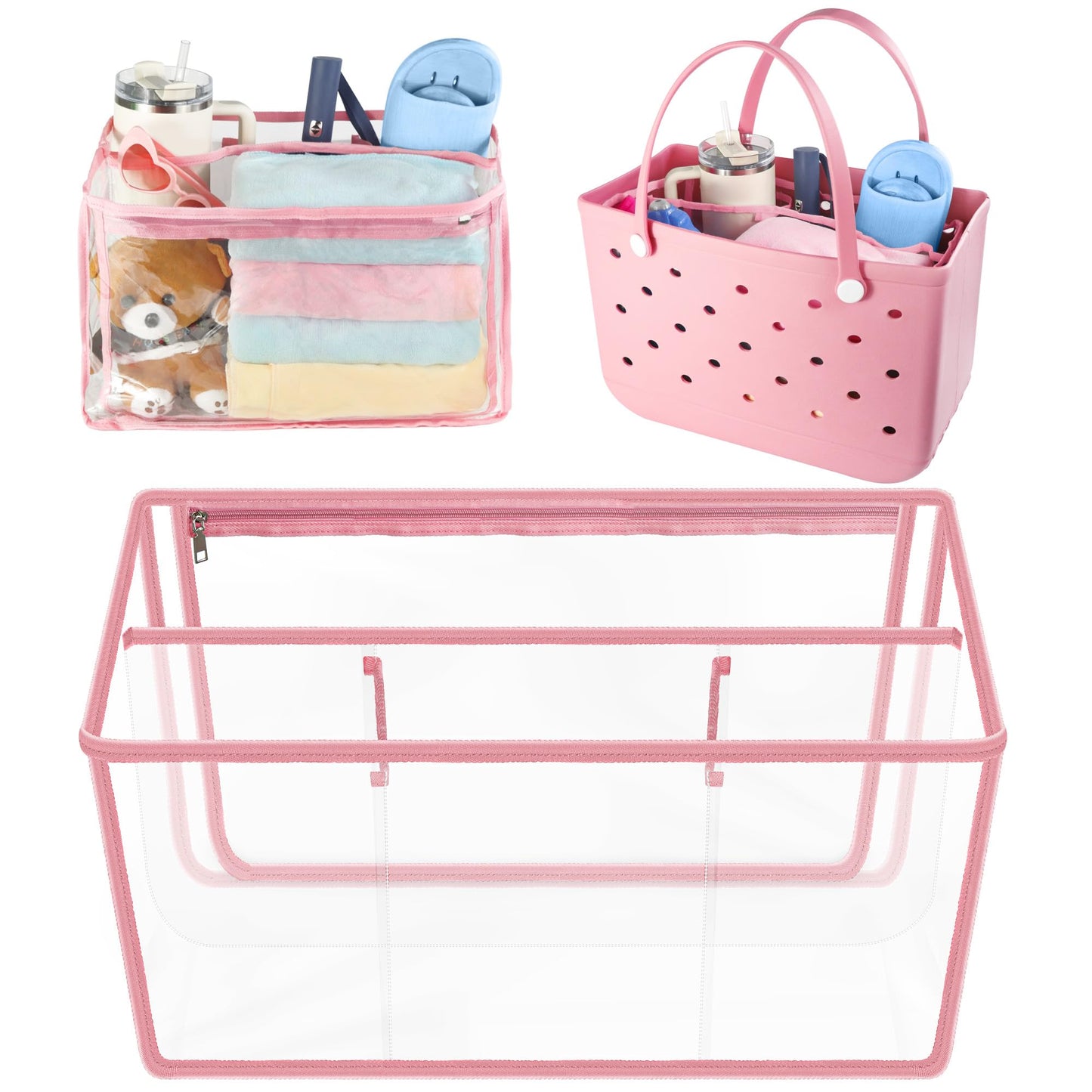 Pink organizer